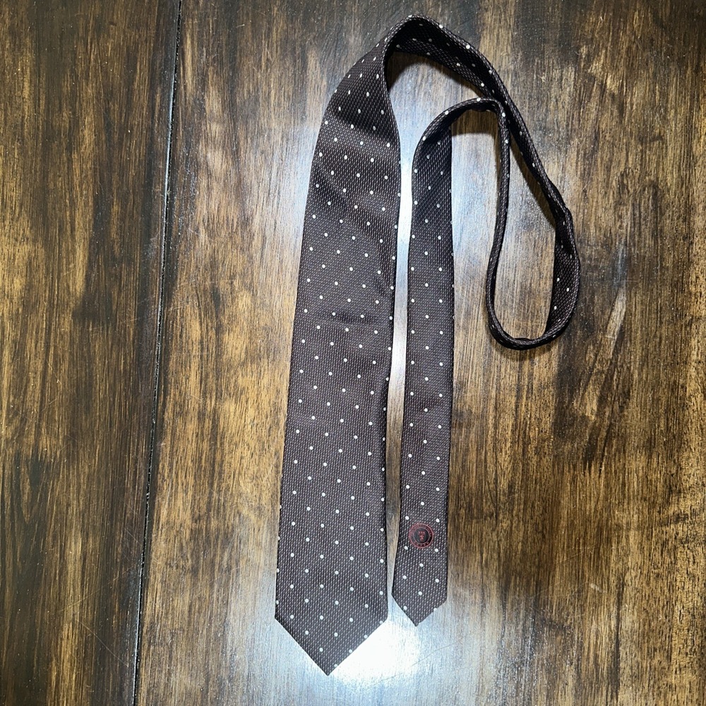 Ermengildo Zegna Men's 100% Silk Neck Tie Dot Patterned